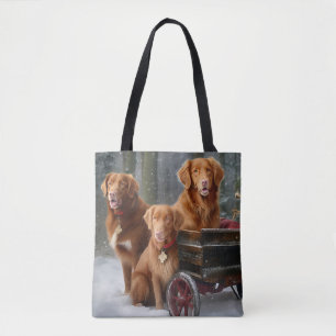 Nova Scotia Duck Toller Retriever Sneeuw slee Draagtas