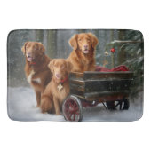 Nova Scotia Duck Toller Retriever Sneeuwslee Badmat (Voorkant)