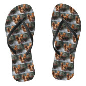 Nova Scotia Duck Toller Retriever Sneeuwslee Teenslippers (Voetbed)