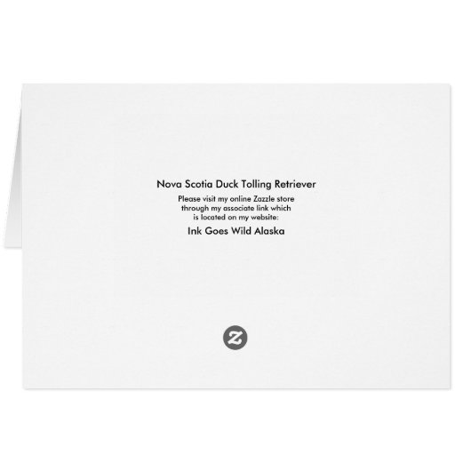 Nova Scotia Duck Tolling Retriever - 5" x 7" Kaart (Achterkant Horizontaal)
