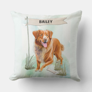 Nova Scotia Duck Tolling Retriever Aquarel Hond Kussen