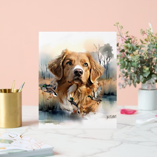 Nova Scotia Duck Tolling Retriever, Art Acryl Bord (Huwelijk)