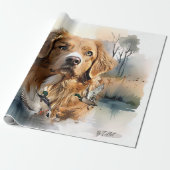 Nova Scotia Duck Tolling Retriever, Art Cadeaupapier (Uitgerold)