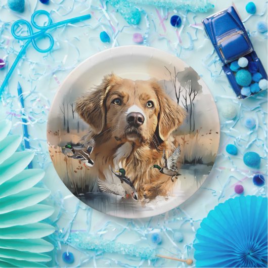 Nova Scotia Duck Tolling Retriever, Art Papieren Bordje (Feest)
