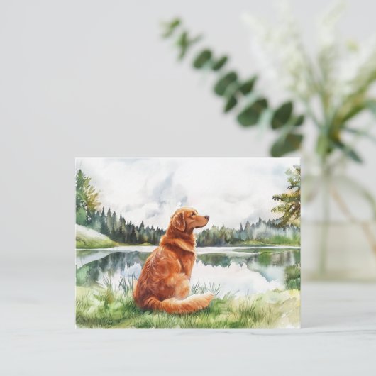 Nova Scotia Duck Tolling Retriever - Briefkaart (Staand voorkant)