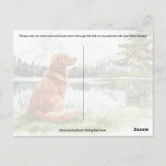 Nova Scotia Duck Tolling Retriever - Briefkaart (Achterkant)