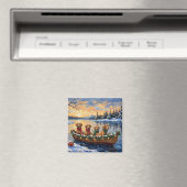 Nova Scotia Duck Tolling Retriever Christmas Boat Magneet (Insitu (Vaatwasser))