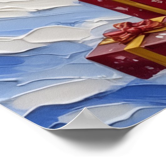 Nova Scotia Duck Tolling Retriever Christmas Boat Poster (Hoek)