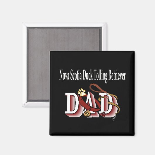 NOVA SCOTIA DUCK Tolling Retriever dad Magnet (Recto/Verso)