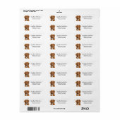 Nova Scotia Duck Tolling Retriever Dog Etiket (Full Sheet)