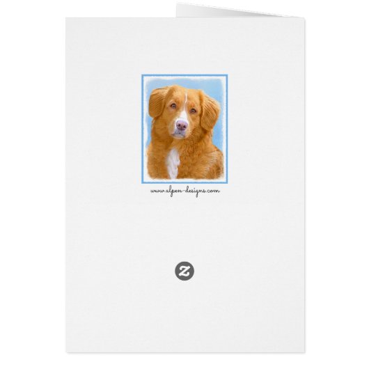 Nova Scotia Duck Tolling Retriever Dog Painting (Achterkant)