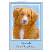 Nova Scotia Duck Tolling Retriever Dog Painting (Voorkant)