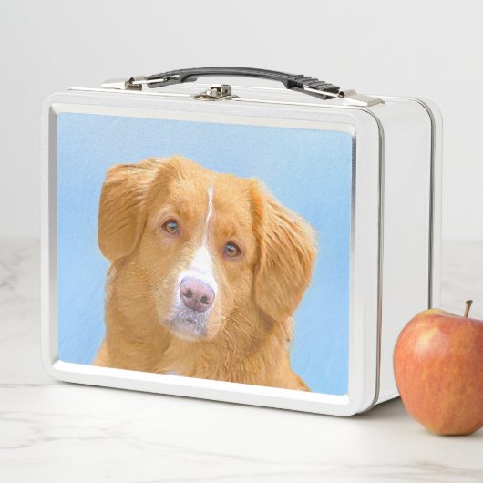 Nova Scotia Duck Tolling Retriever Dog Painting (In situ)