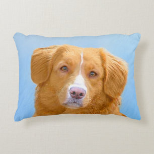 Nova Scotia Duck Tolling Retriever Dog Painting Accent Kussen