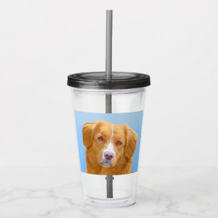 Nova Scotia Duck Tolling Retriever Dog Painting Acryl Drinkbeker