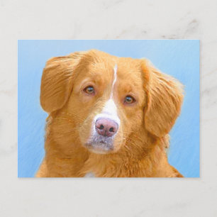 Nova Scotia Duck Tolling Retriever Dog Painting Briefkaart