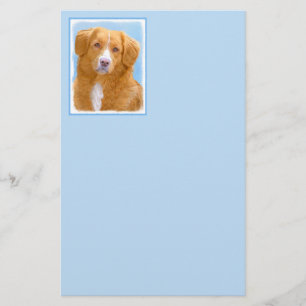 Nova Scotia Duck Tolling Retriever Dog Painting Briefpapier