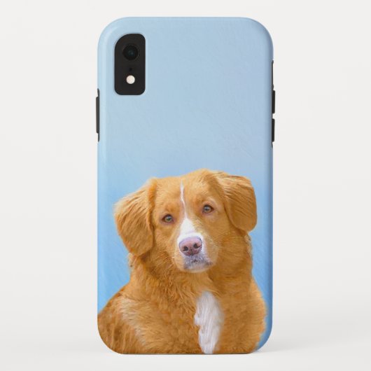 Nova Scotia Duck Tolling Retriever Dog Painting Case-Mate iPhone Case (Achterkant)