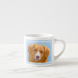 Nova Scotia Duck Tolling Retriever Dog Painting Espresso Kop