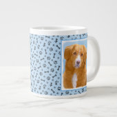 Nova Scotia Duck Tolling Retriever Dog Painting Extra Grote Beker (Voorkant rechts)