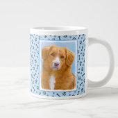 Nova Scotia Duck Tolling Retriever Dog Painting Extra Grote Beker (Rechts)
