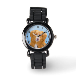 Nova Scotia Duck Tolling Retriever Dog Painting Horloge