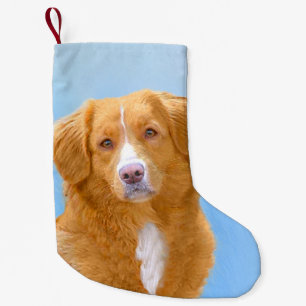 Nova Scotia Duck Tolling Retriever Dog Painting Kleine Kerstsok
