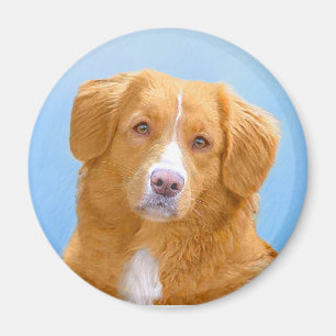 Nova Scotia Duck Tolling Retriever Dog Painting Magneet