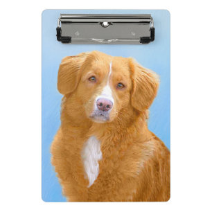 Nova Scotia Duck Tolling Retriever Dog Painting Mini Klembord