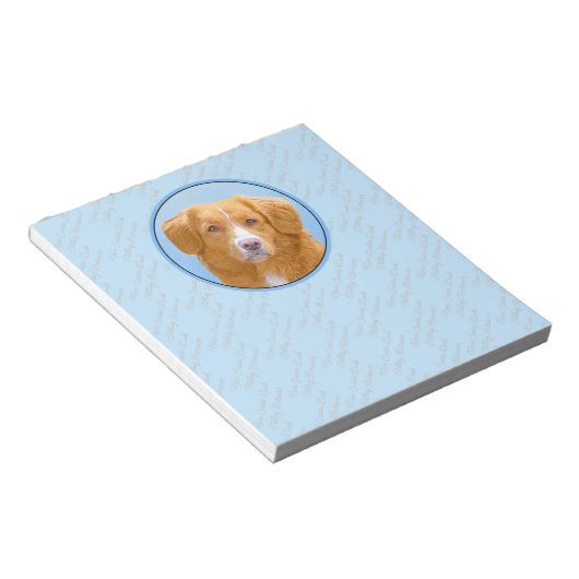 Nova Scotia Duck Tolling Retriever Dog Painting Notitieblok (Schuin)