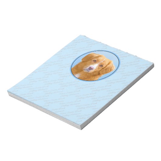 Nova Scotia Duck Tolling Retriever Dog Painting Notitieblok (Gedraaid)
