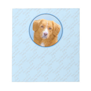 Nova Scotia Duck Tolling Retriever Dog Painting Notitieblok