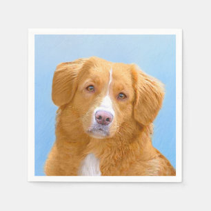 Nova Scotia Duck Tolling Retriever Dog Painting Servet