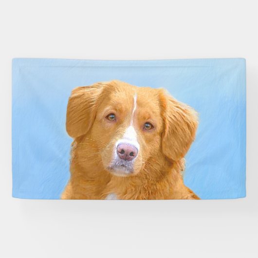 Nova Scotia Duck Tolling Retriever Dog Painting Spandoek (Horizontaal)
