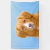Nova Scotia Duck Tolling Retriever Dog Painting Spandoek (Verticaal)