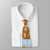 Nova Scotia Duck Tolling Retriever Dog Painting Stropdas (Gebonden)