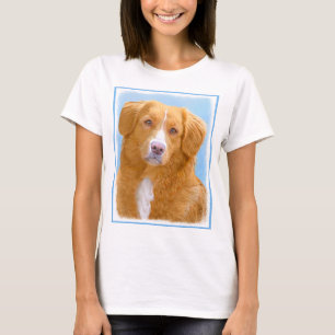 Nova Scotia Duck Tolling Retriever Dog Painting T-shirt