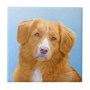 Nova Scotia Duck Tolling Retriever Dog Painting Tegeltje
