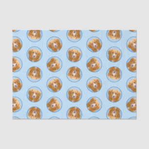 Nova Scotia Duck Tolling Retriever Dog Painting Tissuepapier