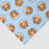 Nova Scotia Duck Tolling Retriever Dog Painting Tissuepapier (Detail)