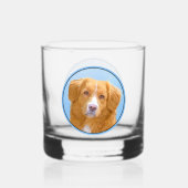 Nova Scotia Duck Tolling Retriever Dog Painting Whisky Glas (Achterkant)