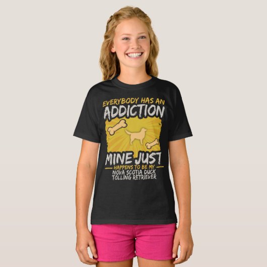 Nova Scotia Duck Tolling Retriever Funny Dog T-shirt (Voorkant volledig)