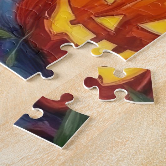 Nova Scotia Duck Tolling Retriever Halloween Legpuzzel (Zijkant)