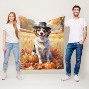 Nova Scotia Duck Tolling Retriever Herfstbladeren Fleece Deken