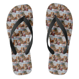 Nova Scotia Duck Tolling Retriever Honden Kerst Fe Teenslippers
