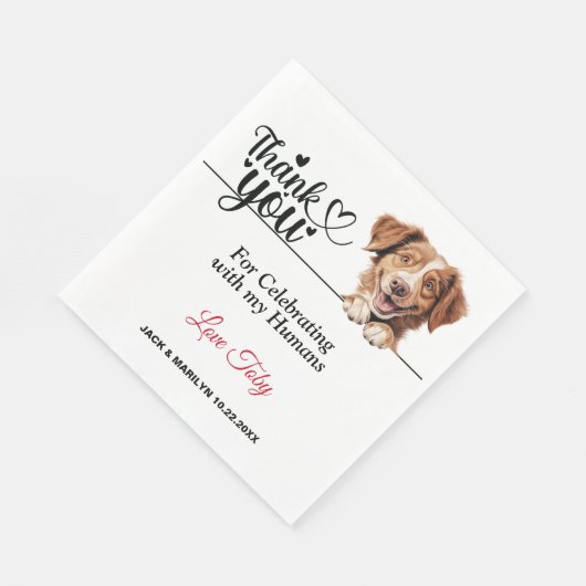 Nova Scotia Duck Tolling Retriever Hondenpapier Servet (Hoek)