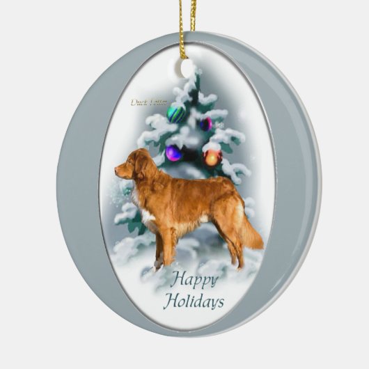 Nova Scotia Duck Tolling Retriever kerstcadeautjes Keramisch Ornament (Links)