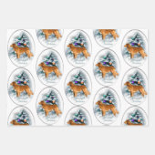 Nova Scotia Duck Tolling Retriever Kerstmis Inpakpapier Vel (Voorkant)