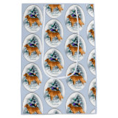 Nova Scotia Duck Tolling Retriever Kerstmis Medium Cadeauzakje (Achterkant)