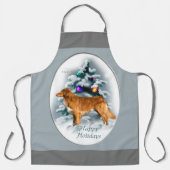 Nova Scotia Duck Tolling Retriever Kerstmis Schort (Voorkant)